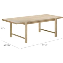belmar light brown outdoor dining table   