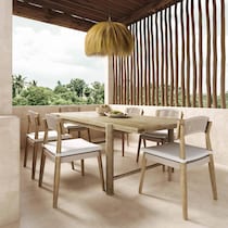 belmar white outdoor chair   