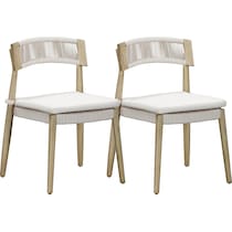 belmar white outdoor chair   