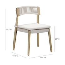belmar white outdoor chair   