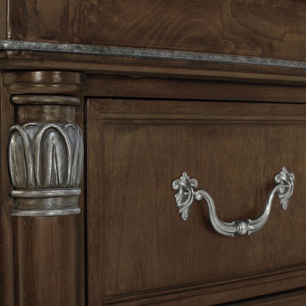 belmont dark brown chest   