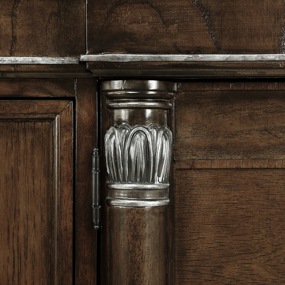 belmont dark brown dresser & mirror   