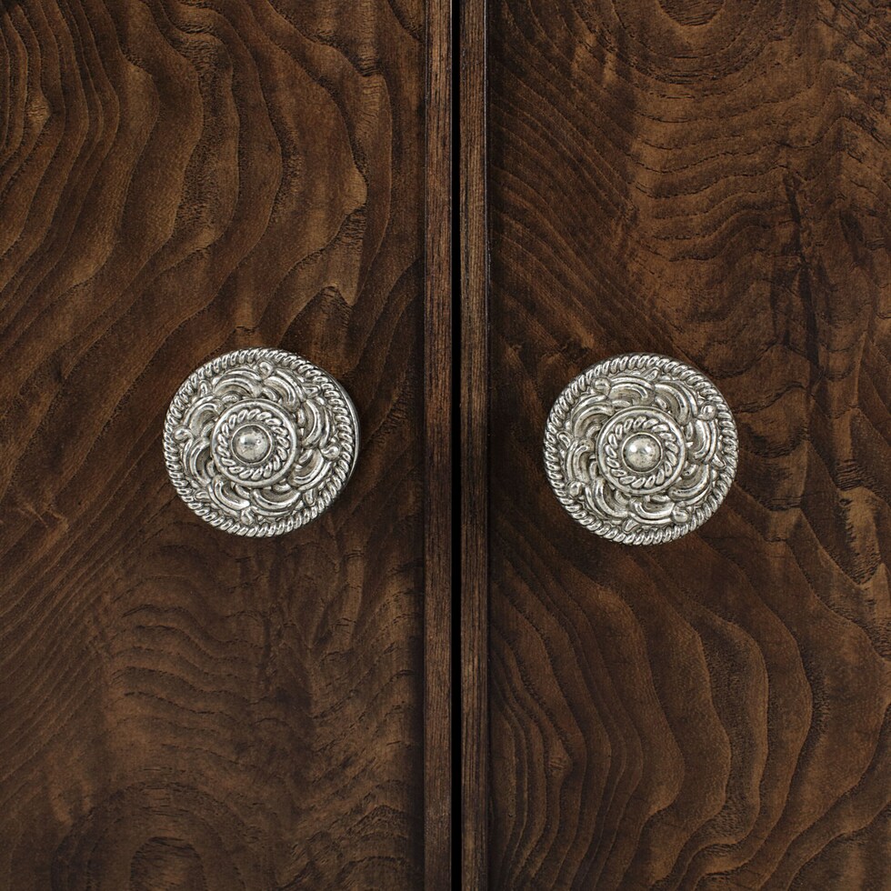 belmont dark brown dresser & mirror   