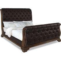 belmont dark brown king bed   