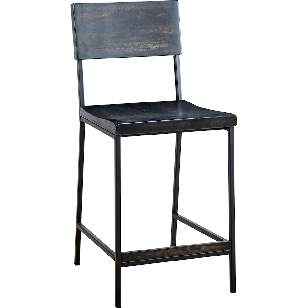 benedict black counter height stool   