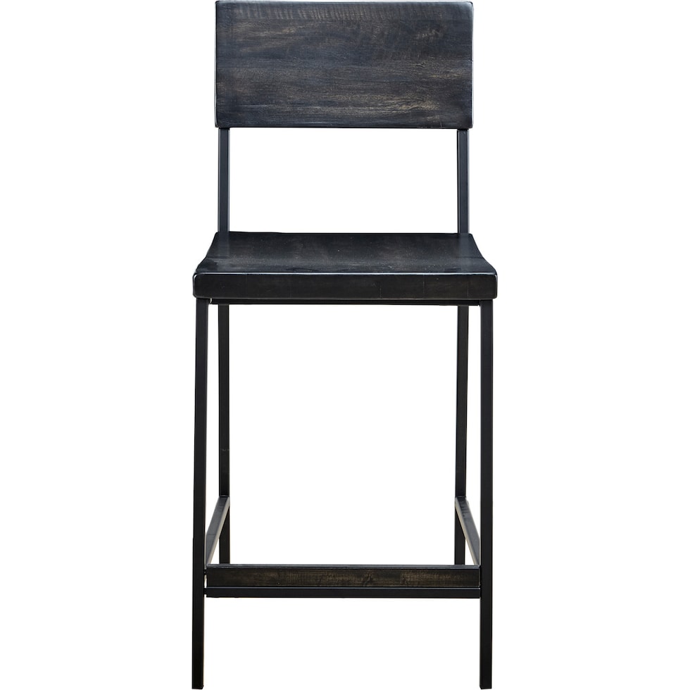 benedict black counter height stool   