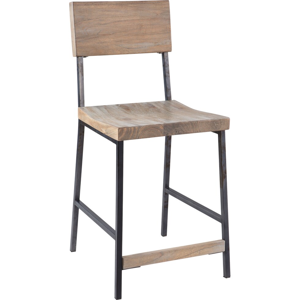 benedict gray counter height stool   