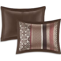 benedict red king bedding set   