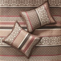 benedict red king bedding set   