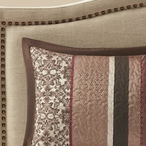 benedict red king bedding set   