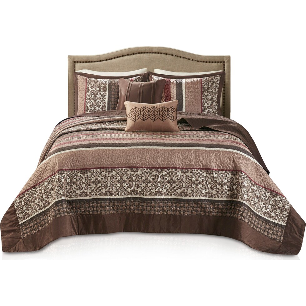benedict red queen bedding set   