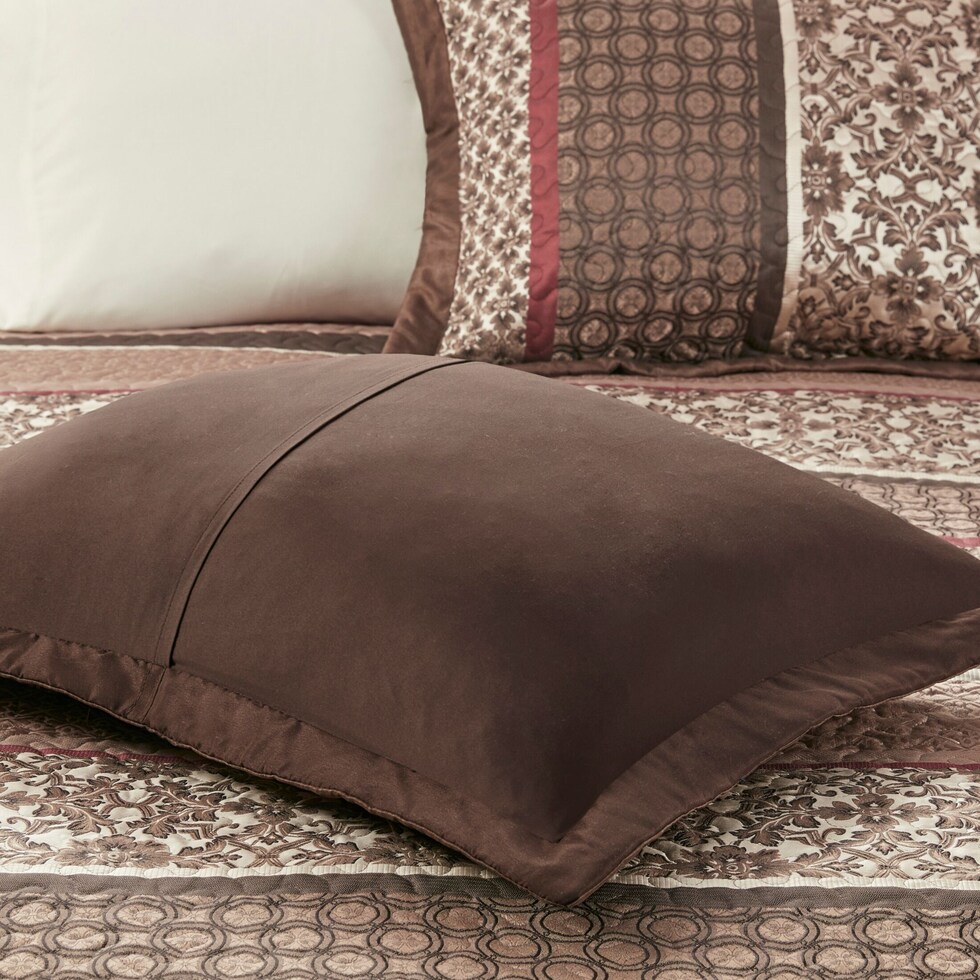 benedict red queen bedding set   