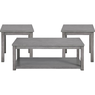 Benet 3-Piece Table Set with Coffee Table and 2 End Tables