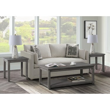 Benet 3-Piece Table Set with Coffee Table and 2 End Tables