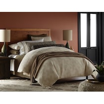 benjamin white king bedding set   