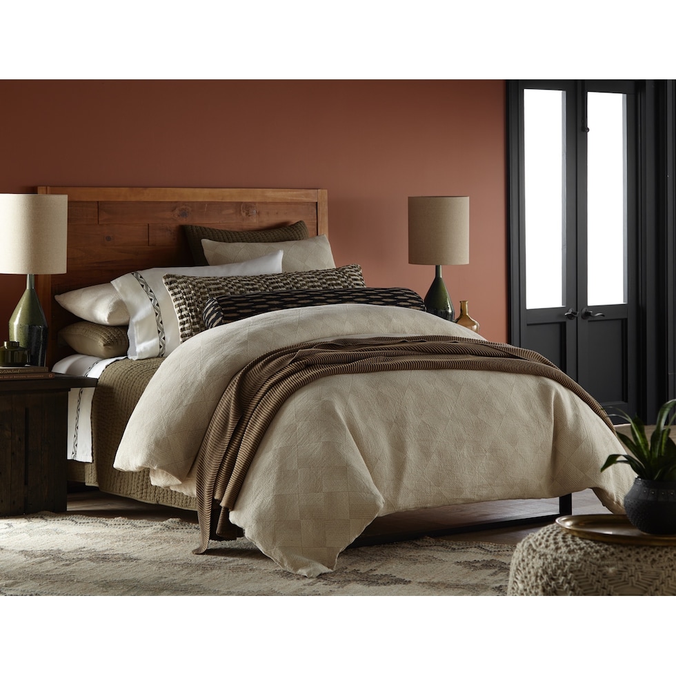 benjamin white king bedding set   