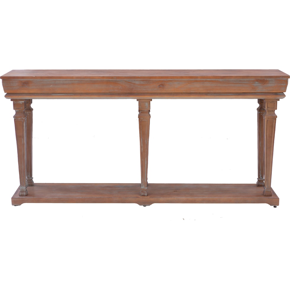 benji dark brown console table   