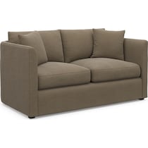 benji light brown loveseat   