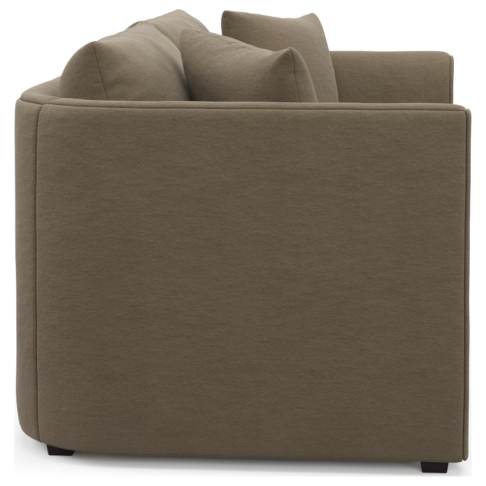 benji light brown loveseat   