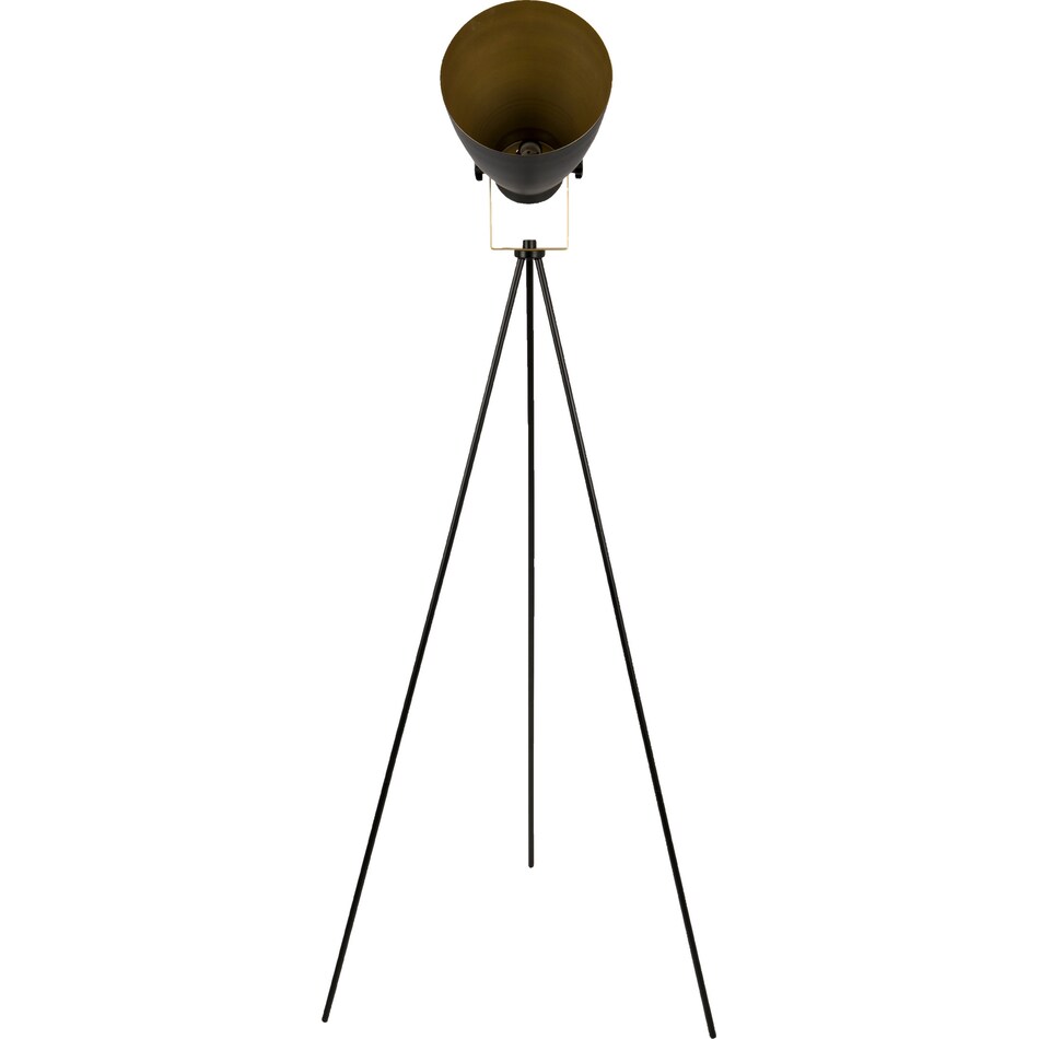 benoit black gold floor lamp   