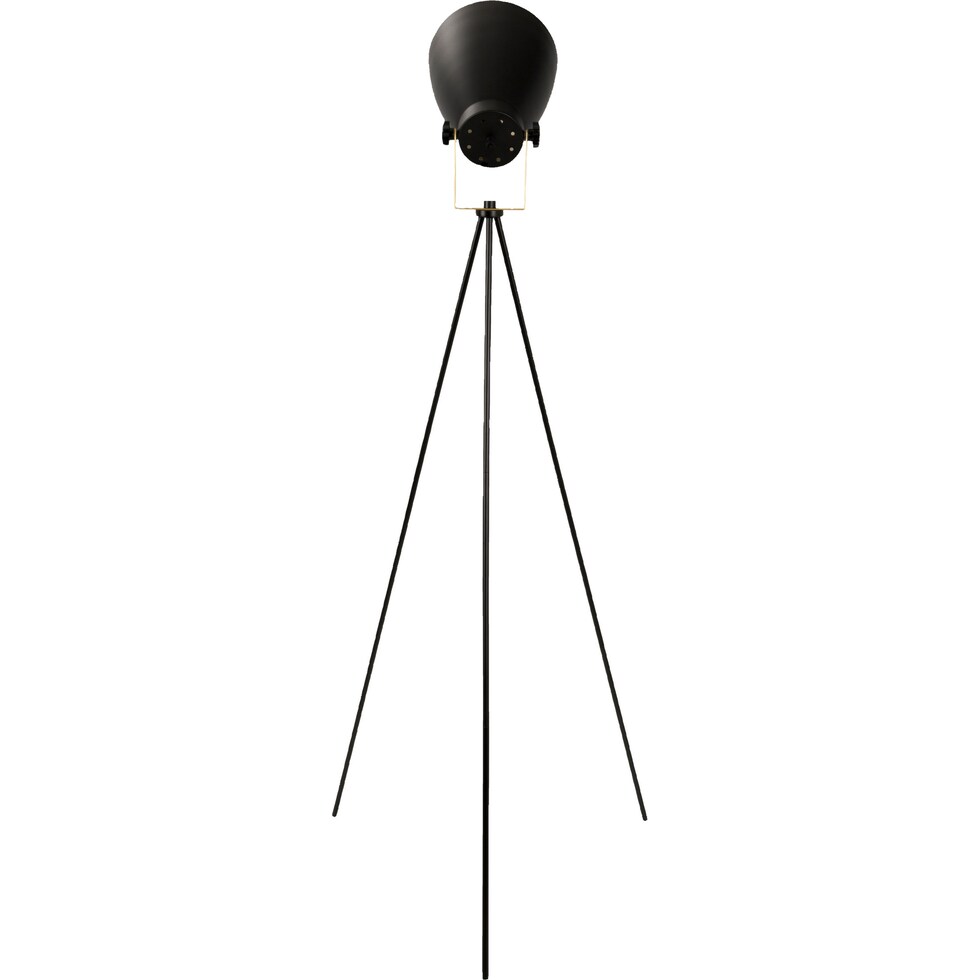 benoit black gold floor lamp   