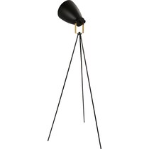 benoit black gold floor lamp   
