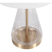 benoit gold white table lamp   