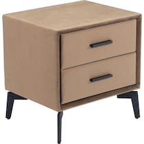 benoit light brown nightstand   