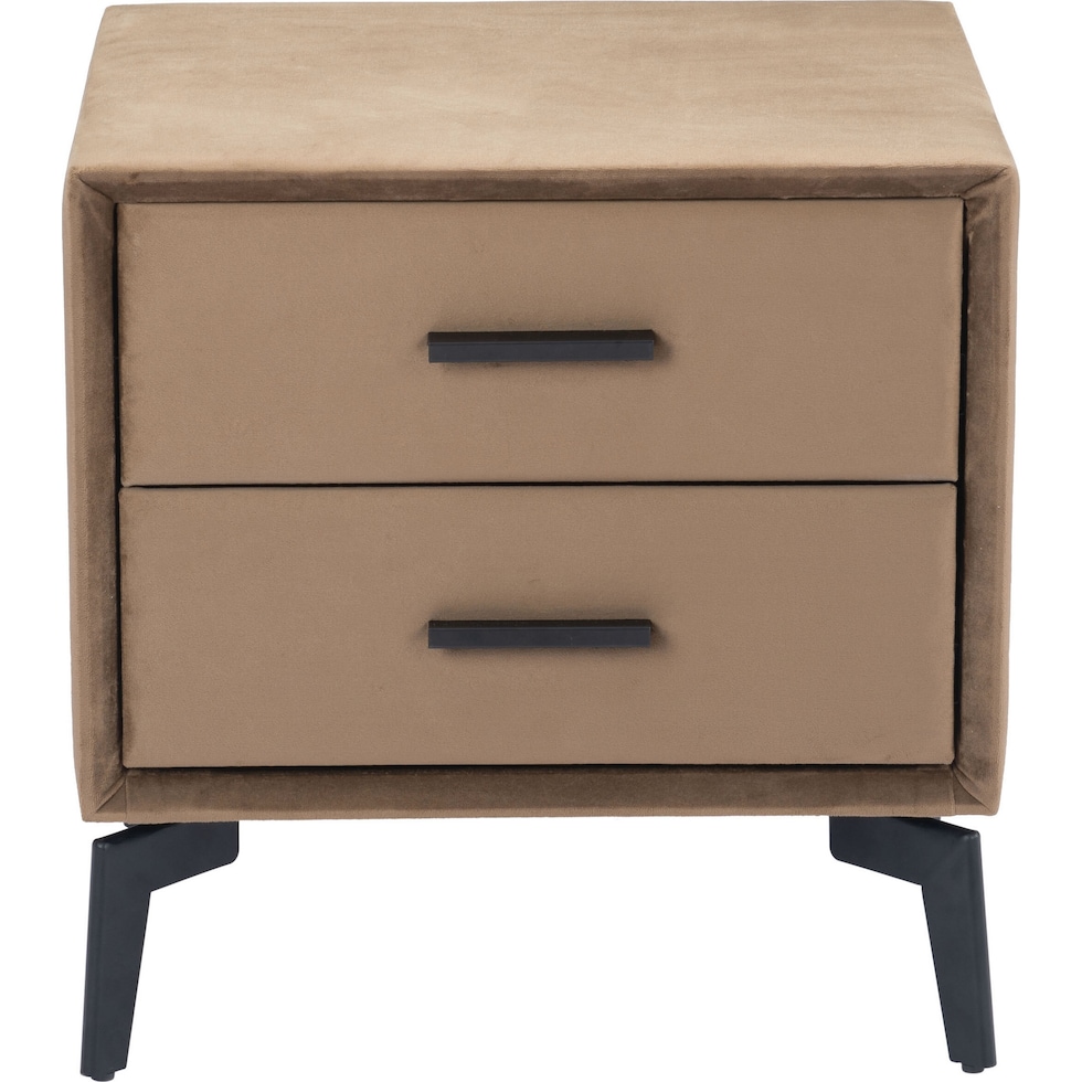 benoit light brown nightstand   