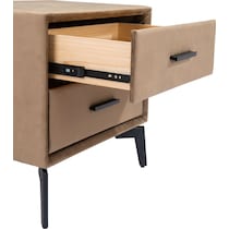 benoit light brown nightstand   