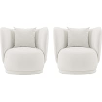 benson cream accent chair   