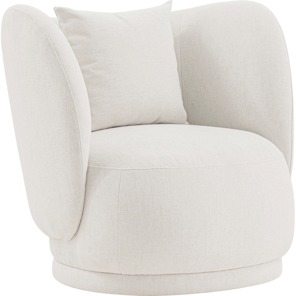 benson cream accent chair   