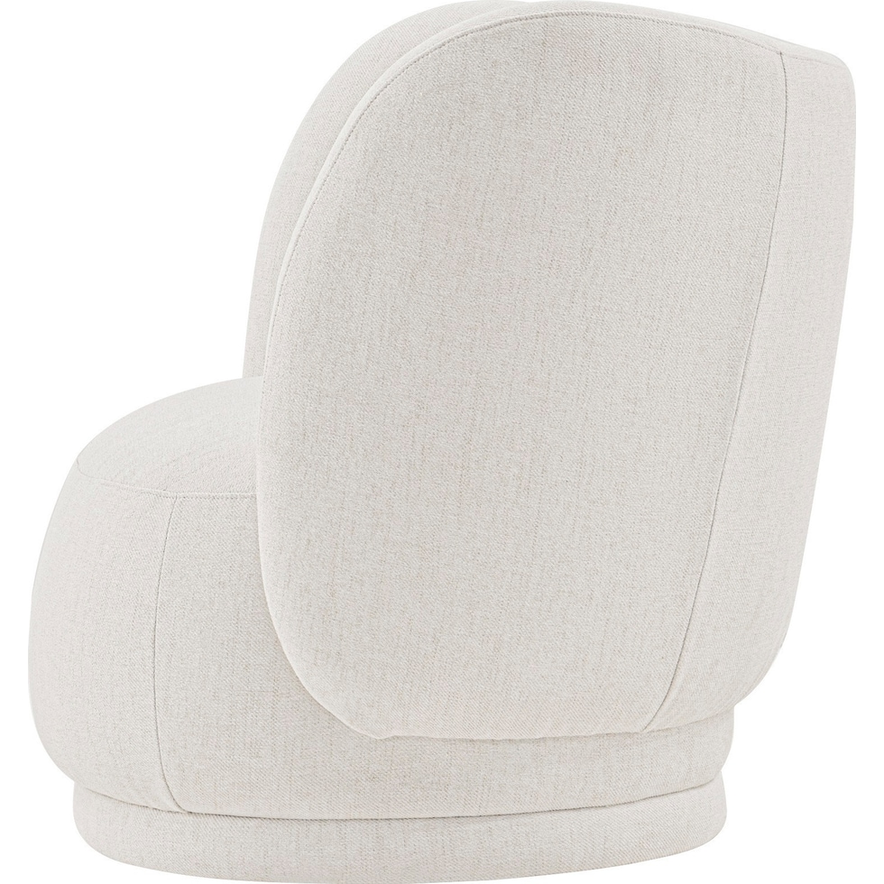 benson cream accent chair   