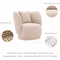benson wheat accent chair   