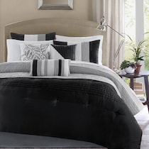 bentley black california king bedding set   
