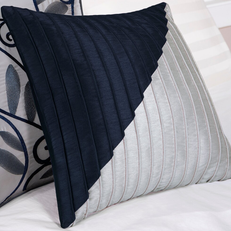 bentley blue full queen bedding set   