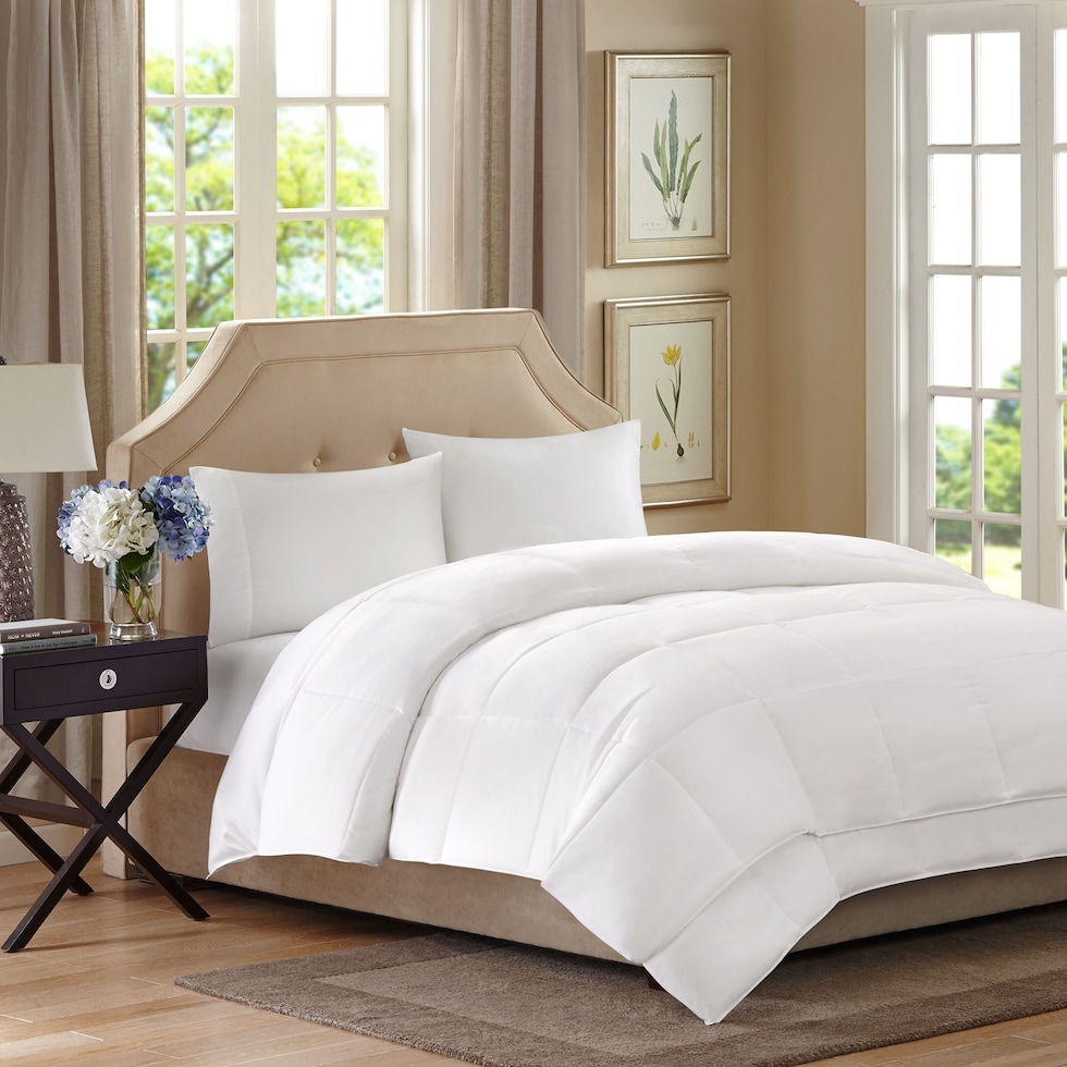 benton white queen bedding set   