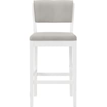 berea gray and white bar stool   