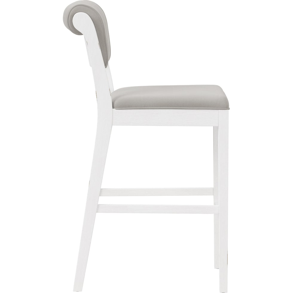 berea gray and white bar stool   