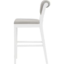 berea gray and white bar stool   