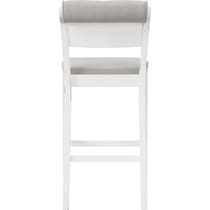 berea gray and white bar stool   