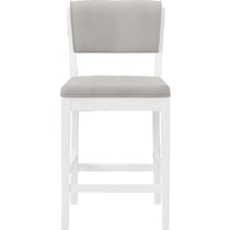 berea gray and white counter height stool   