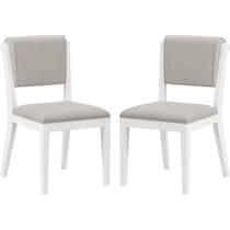 berea gray and white dining chair   