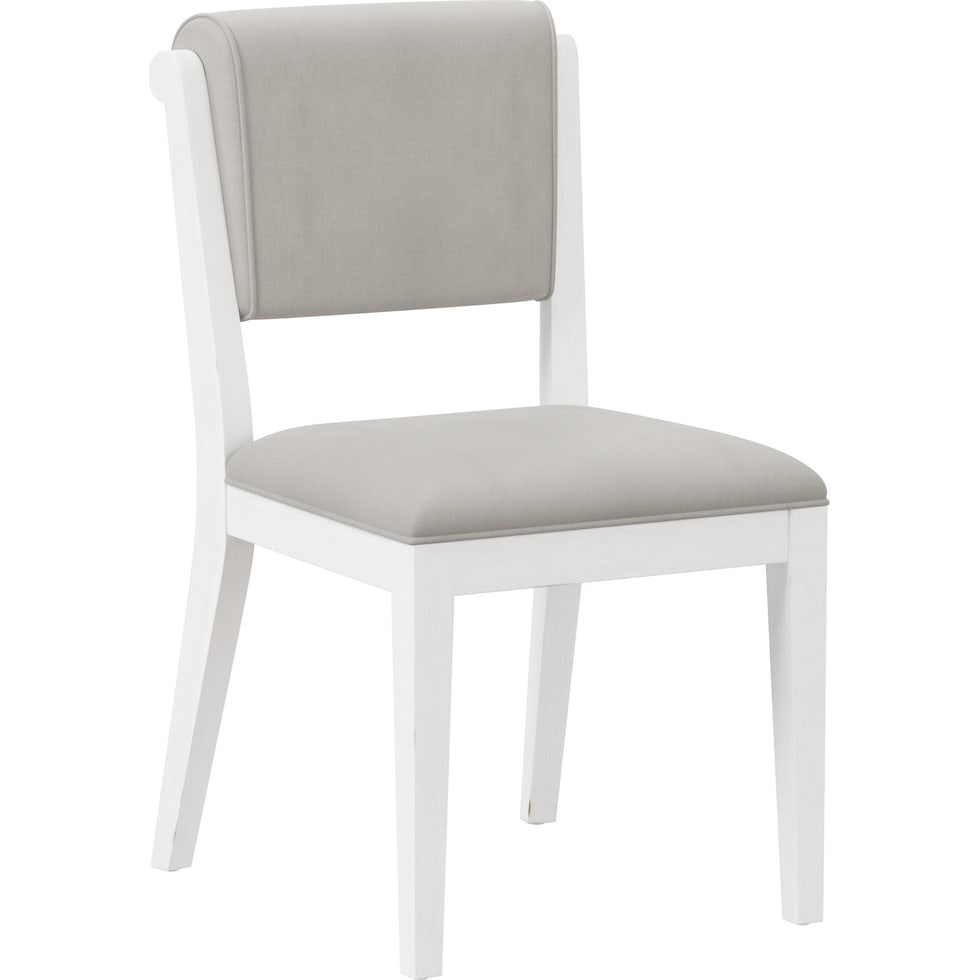 berea gray and white dining chair   