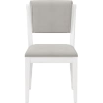 berea gray and white dining chair   