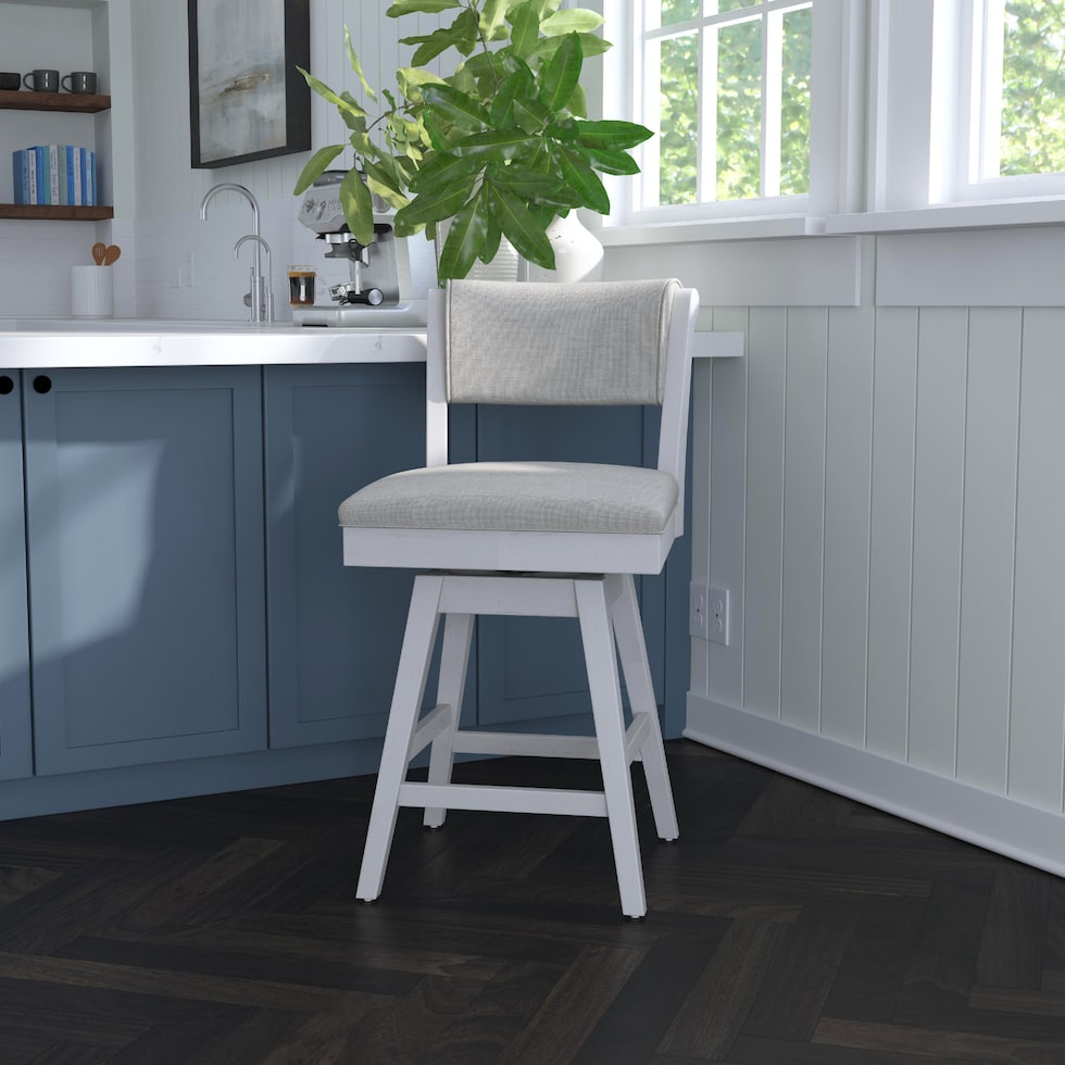 berea white counter height stool   