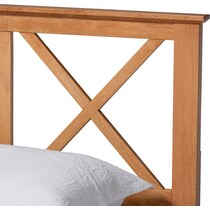 berenice light brown queen bed   