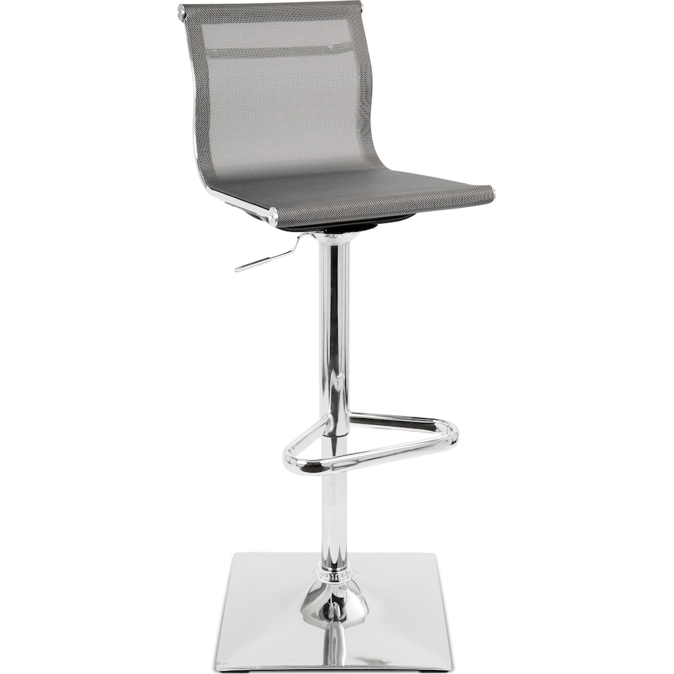 bergen silver bar stool   