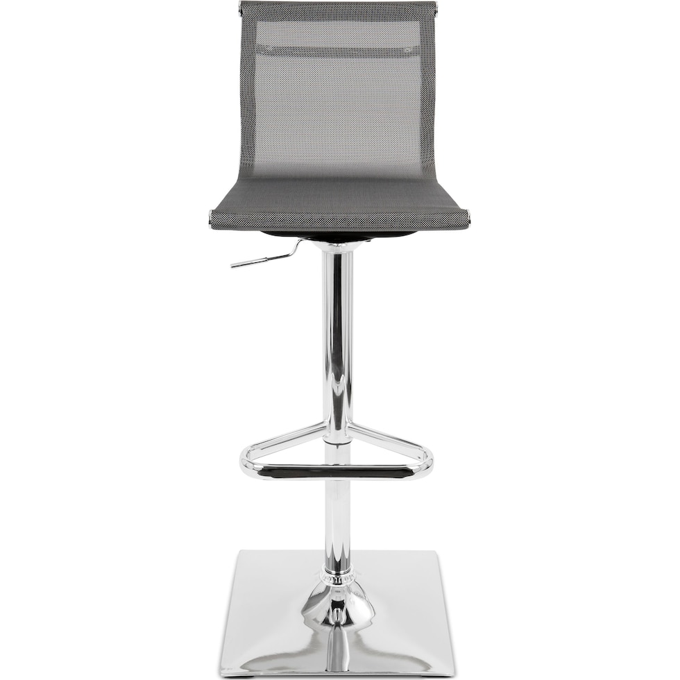 bergen silver bar stool   
