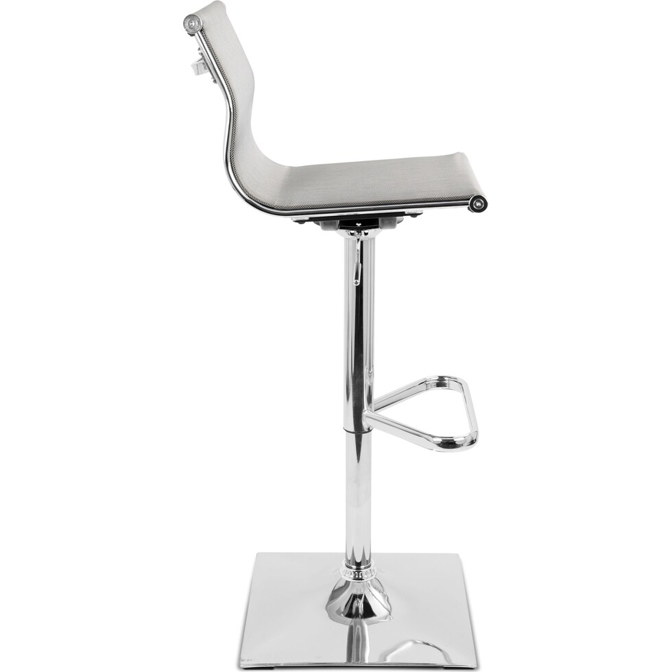 bergen silver bar stool   
